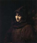 Titus in a Monk-s Habit Rembrandt